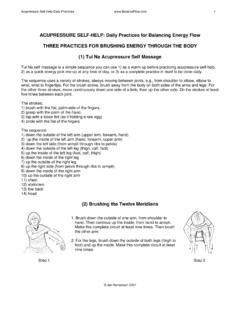 ACUPRESSURE SELF-HELP: Daily Practices for …