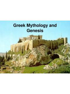 Greek Mythology and Genesis - NJBibleScience