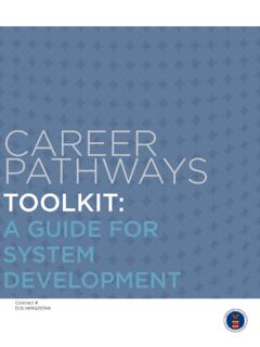 Career Pathways Toolkit - U.S. Department of Labor