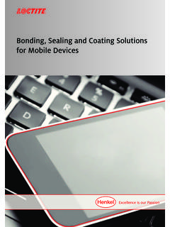 Bonding, Sealing and Coating Solutions for Mobile …