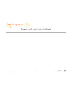 Templates for Fraction Rectangle (Whole)