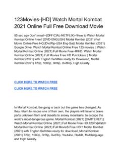123Movies-[HD] Watch Mortal Kombat 2021 Online Full …