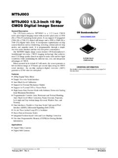 MT9J003 - 1/2.3‐Inch 10 Mp CMOS Digital Image Sensor