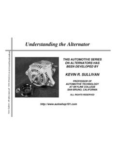 Understanding the Alternator - Automotive Training and ...