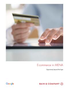 E-commerce in MENA - Bain &amp; Company