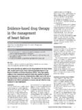 Evidence-based drug therapy in the management of heart failure
