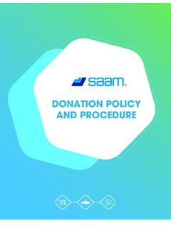 Donation Policy and Procedure - SAAM
