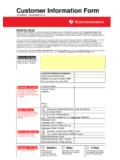 Customer Information Form (Rev. A) - TI.com