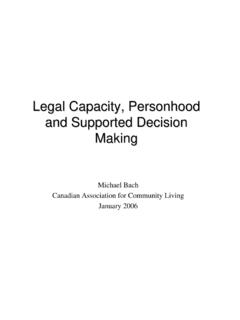 Personhood and Supported Decision Making