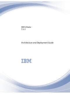 IBM QRadar: Architecture and Deployment Guide