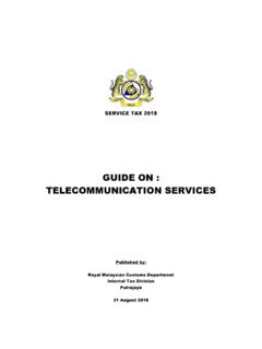 GUIDE ON : TELECOMMUNICATION SERVICES