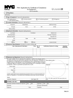 PW4: Application for Certificate of Compliance for Equipment