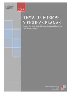 TEMA 10: FORMAS Y FIGURAS PLANAS. - IES …