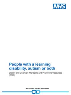 People with a learning disability, autism or both