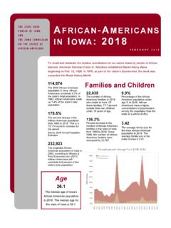 AFRICAN AMERICANS IN IOWA: 2018 - State Data …