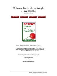 36 Potent Foods to Lose Weight Live Healthy - Life Success