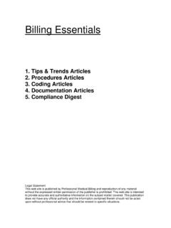 1. Tips &amp; Trends Articles 2. Procedures Articles 3. …