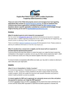 Virginia Rent Relief Program (RRP) Landlord Application ...