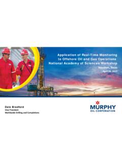 Application of Real-Time Monitoring to Offshore Oil and ...