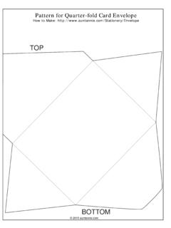 Pattern for Quarter-fold Card Envelope - …