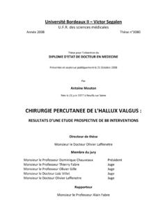 CHIRURGIE PERCUTANEE DE L’HALLUX VALGUS