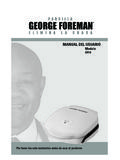 MANUAL DEL USUARIO Modelo - George Foreman