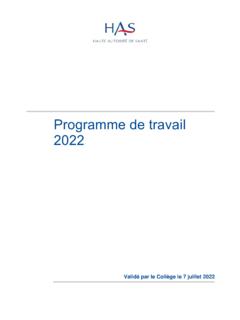 Programme de travail 2022 - has-sante.fr
