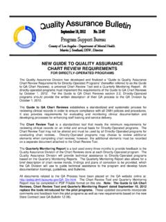 NEW GUIDE TO QUALITY ASSURANCE CHART REVIEW …