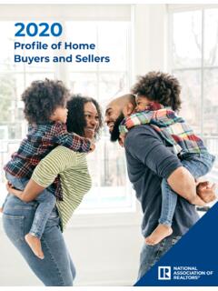 Profile of Home Buyers and Sellers