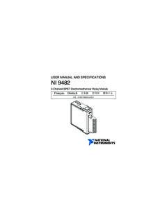 NI 9482 User Manual and Specifications - National Instruments