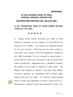 IN THE SUPREME COURT OF INDIA CRIMINAL ORIGINAL …