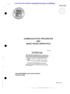 COMMUNICATION PROCEDURE AND BASIC RADIO …