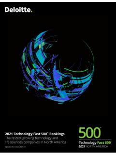 2021 Technology Fast 500 Rankings - deloitte.com