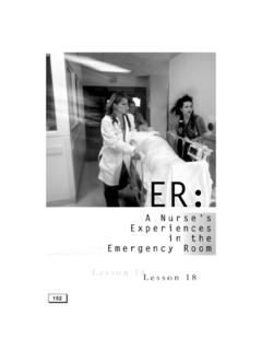 A Nurse’s Experiences in the Emergency Room