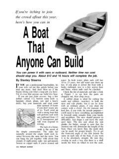 A Boat That Anyone Can Build - Vintage Projects