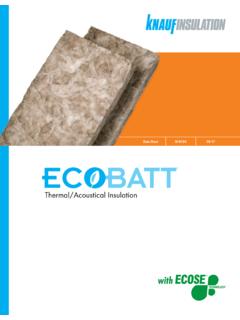 Thermal/Acoustical Insulation - Knauf Insulation | …