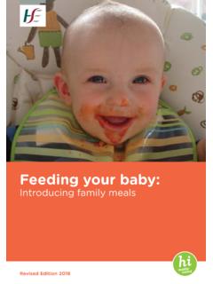 Feeding your baby - Health Promotion
