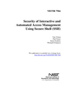 Security of Interactive and Automated Access Management ...