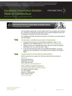 CT NA Licensing Information Bulletin - Prometric