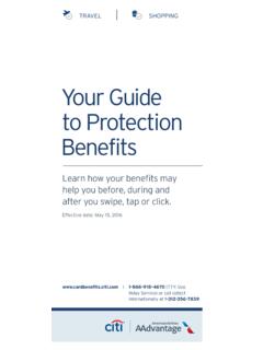 Your Guide o t Proectit on Benefits - Citibank