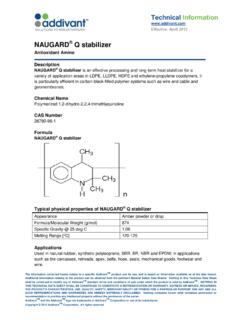 NAUGARD Q stabilizer - M&amp;V Asociados