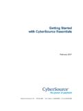 Getting Started with CyberSource Essentials