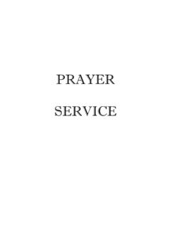 PRAYER SERVICE