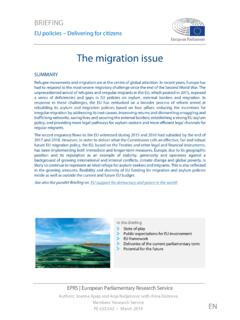 The migration issue - European Parliament