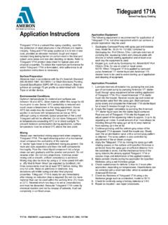 Tideguard 171A Application Instructions
