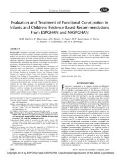 Evaluation and Treatment of Functional ... - NASPGHAN