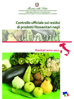 Controllo ufficiale sui residui alimenti - salute.gov.it
