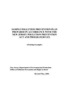 SAMPLE POLLUTION PREVENTION PLAN - New Jersey