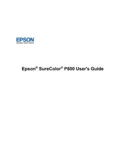 User's Guide - SureColor P800