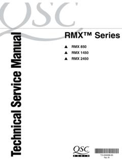 RMX™ Series Technical Service Manual - schems.com